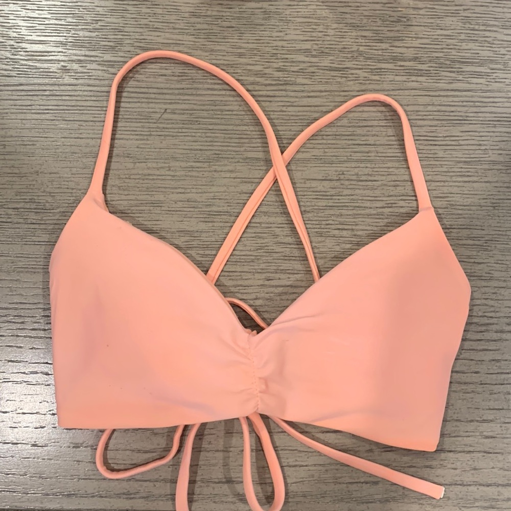 Billabong Orange Bikini Top